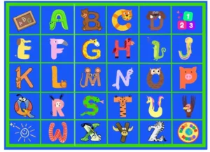 Alphabet ABC Classroom Rugs