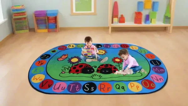 Bugs In A Rug LadyBug Classroom Area Rug 7'6" x 12' - Image 3
