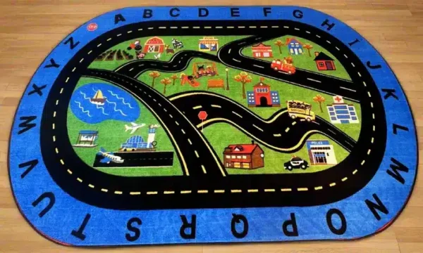 Going Places Alphabet Classroom Rug 6' x 9' - Image 2