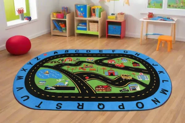 Going Places Alphabet Classroom Rug 6' x 9' - Image 3