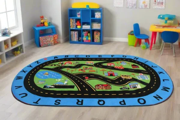 Going Places Alphabet Classroom Rug 6' x 9' - Image 4