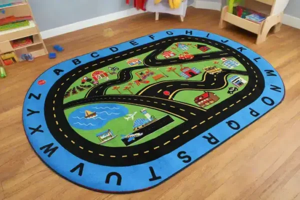 Going Places Alphabet Classroom Rug 6' x 9' - Image 5