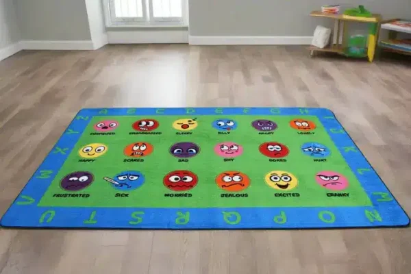 How Are You Feeling Educational ABC Classroom Area Rug - Image 3