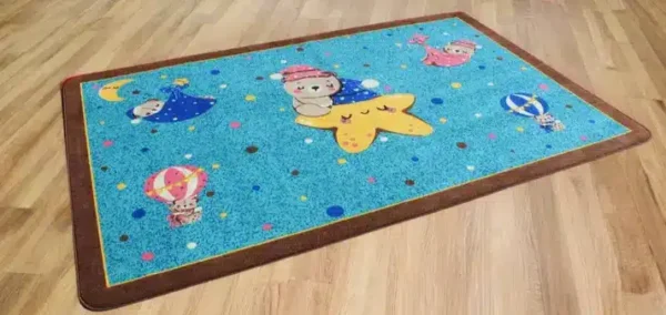 Hush Little Baby Nursery Rhyme Classroom Area Rug 6' x 9' - Image 2