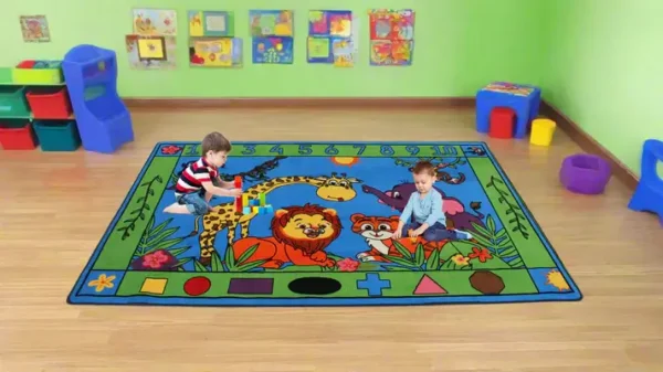 Jungle Selfie Classroom Area Rug 6' x 9' - Image 2