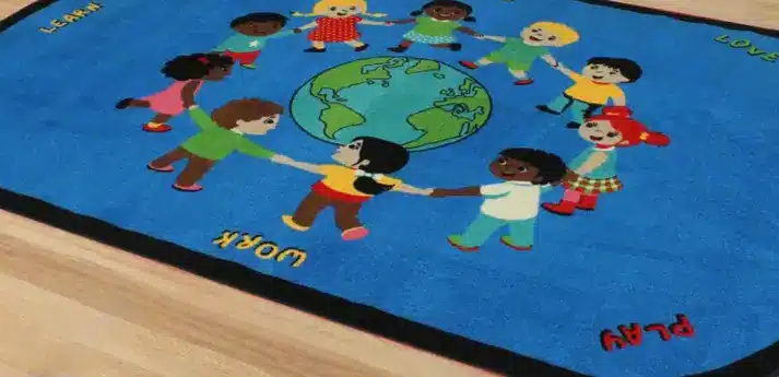 Better Together Multi Cultural Diversity Classroom Area Rug 6' x 9' - Image 4