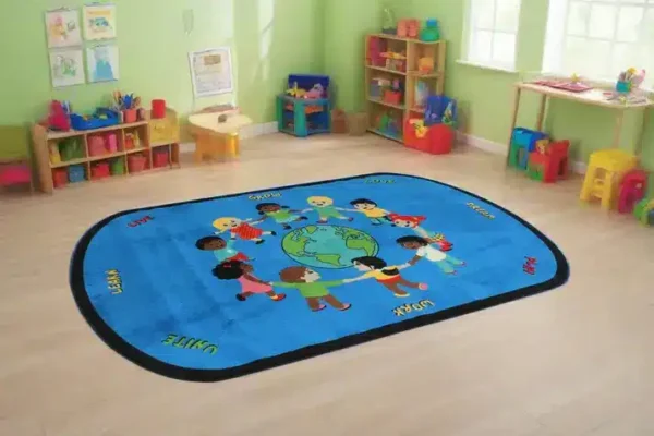 Better Together Multi Cultural Diversity Classroom Area Rug 6' x 9' - Image 3