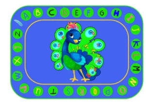 Proud to Learn - Peacock Classroom Area Rug 6' x 9'