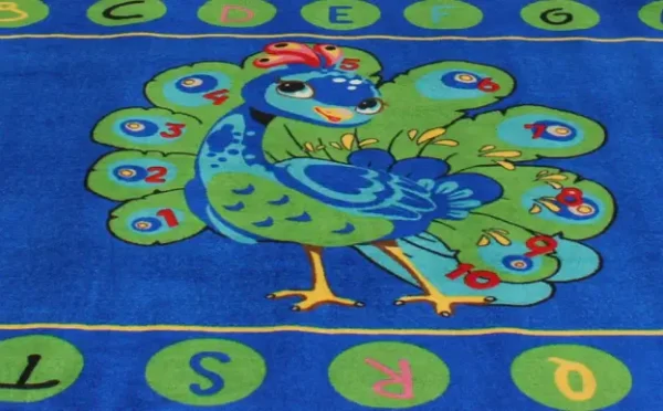 Proud to Learn - Peacock Classroom Area Rug 6' x 9' - Image 4