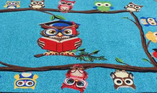 Reading is a Hoot - Owl Classroom Area Rug 6' x 9' - Image 4