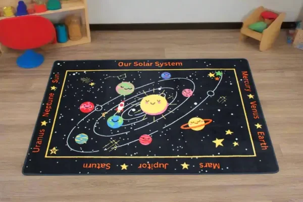 Our Solar System Educational Classroom Area Rug 3'6" x 10' - Image 2