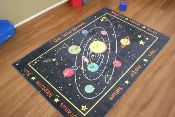 Our Solar System Educational Classroom Area Rug 3'6" x 10' - Image 3