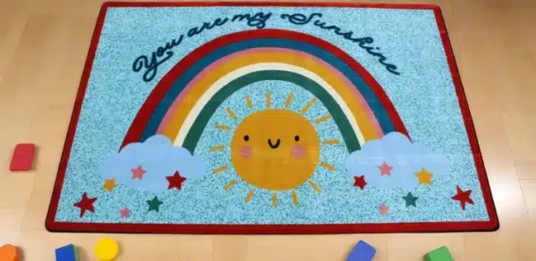 You Are My Sunshine Classroom Area Rug 6' x 9' - Image 2
