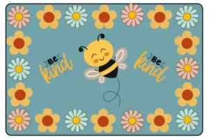 Bee Kind Classroom Area Rug 3'10" x 6'