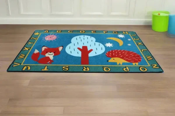 Forest Babies Boho Classroom Area Rug 6' x 9' - Image 2