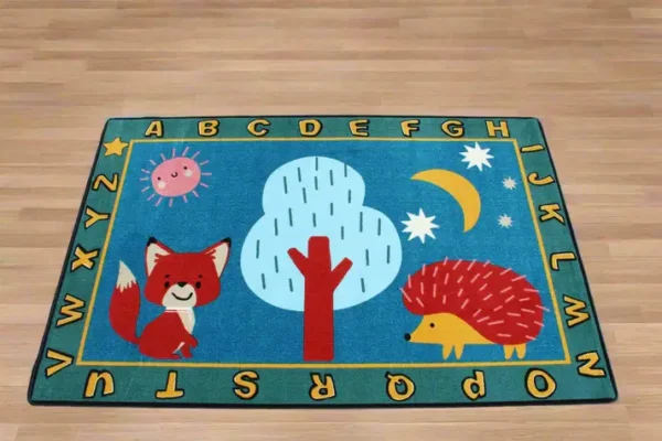Forest Babies Boho Classroom Area Rug 6' x 9' - Image 5