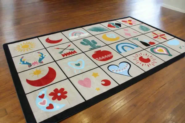 Boho Vibes Seating Classroom Area Rug 7'6" x 12' - Image 4