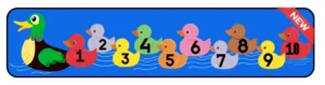 Ducks In A Row Educational Classroom Area Rug 3' x 12' Runner