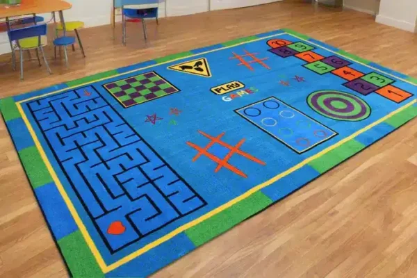 Let's Play Games Educational Classroom Area Rug 7'6" x 12' - Image 5