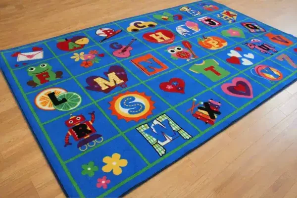 Love Letter's Primary Educational Classroom Area Rug 7'6" x 12' - Image 3